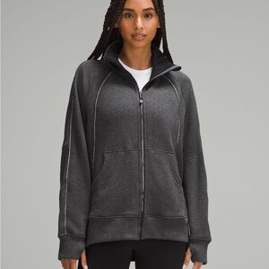 Lululemon scuba oversized funnel-neck full zip long plush